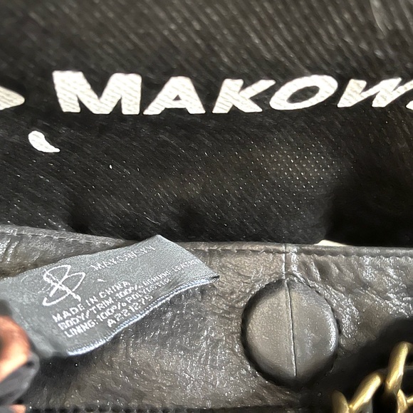 B. MAKOWSKY Leather Shoulder Bag Chain - Picture 9 of 10